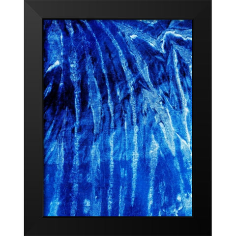 Tie Shibori Black Modern Wood Framed Art Print by Grey, Jace