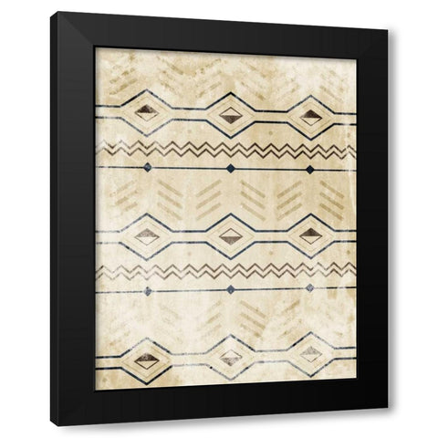 Lodge Patterned Black Modern Wood Framed Art Print with Double Matting by Grey, Jace