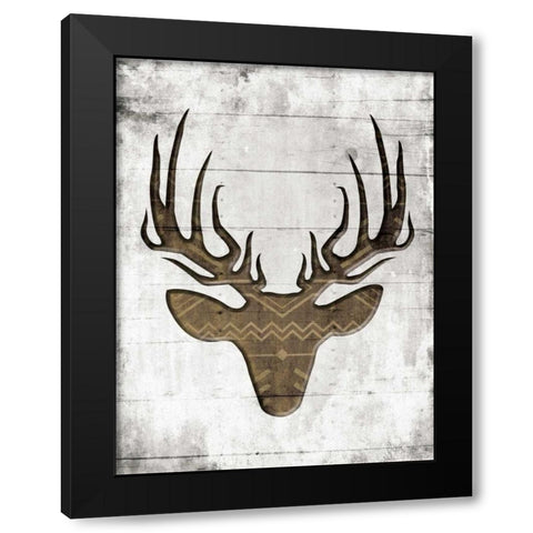 White Wood Dear Mate Black Modern Wood Framed Art Print by Grey, Jace