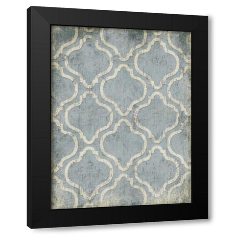 Antique Reverse Blue Wall Black Modern Wood Framed Art Print by Grey, Jace