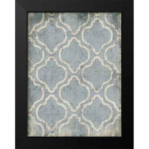 Antique Reverse Blue Wall Black Modern Wood Framed Art Print by Grey, Jace