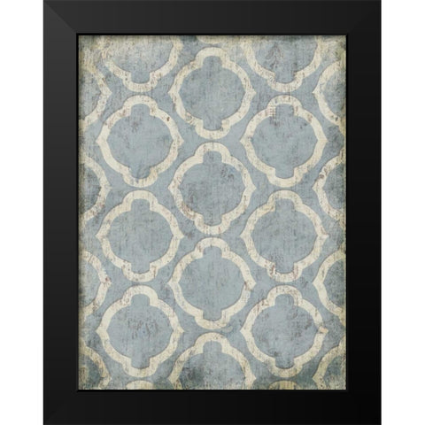 Antique Reverse Blue Wall Mate Black Modern Wood Framed Art Print by Grey, Jace