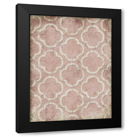 Antique Reverse Rose Wall Mate Black Modern Wood Framed Art Print by Grey, Jace
