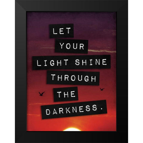 Light Through Darkness Black Modern Wood Framed Art Print by Grey, Jace