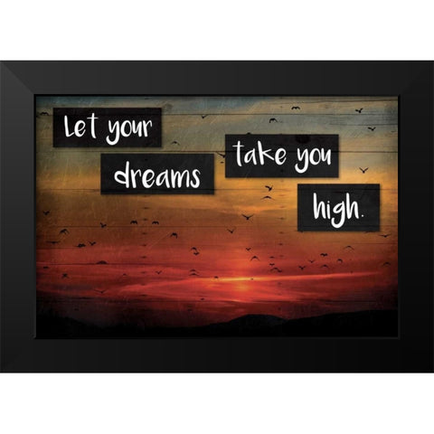 Take You High Black Modern Wood Framed Art Print by Grey, Jace