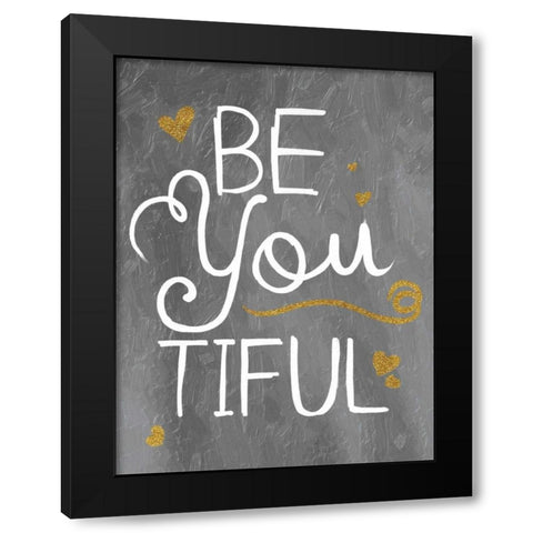 BeUtiful Grey Black Modern Wood Framed Art Print with Double Matting by Grey, Jace