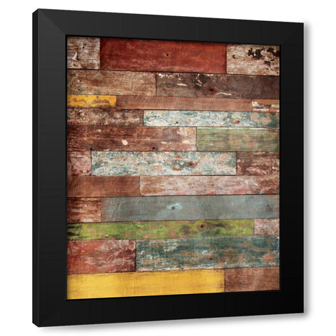 Spice Tones Wood Black Modern Wood Framed Art Print with Double Matting by Grey, Jace