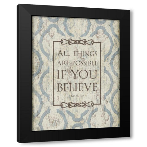 All Things Black Modern Wood Framed Art Print with Double Matting by Grey, Jace