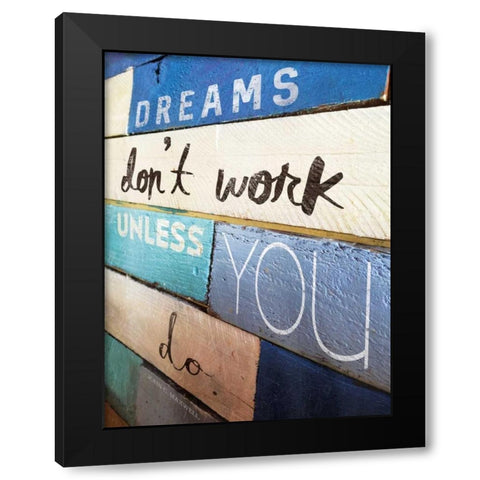 Ocean City Dreams Black Modern Wood Framed Art Print with Double Matting by Grey, Jace
