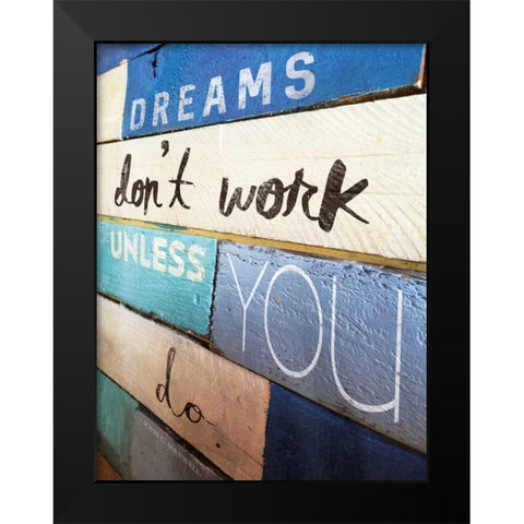 Ocean City Dreams Black Modern Wood Framed Art Print by Grey, Jace