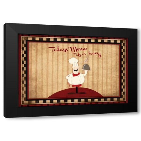 Leave It Black Modern Wood Framed Art Print by Grey, Jace