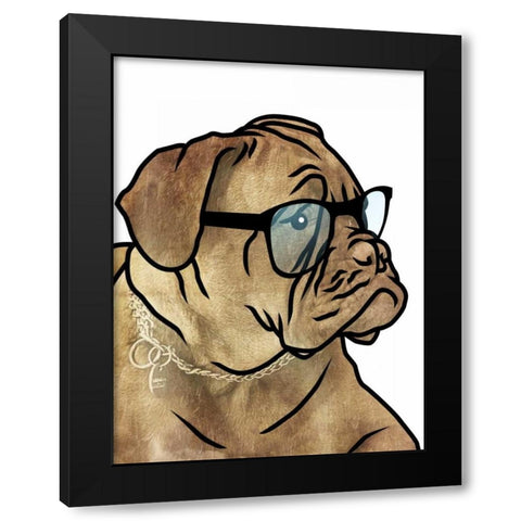 Dull Henry Black Modern Wood Framed Art Print with Double Matting by Grey, Jace