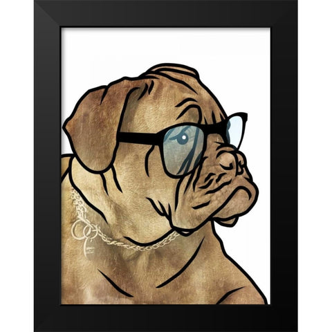 Dull Henry Black Modern Wood Framed Art Print by Grey, Jace