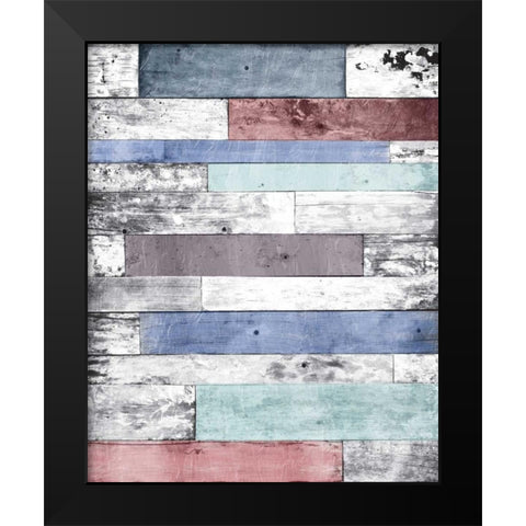 Pastel Wood Black Modern Wood Framed Art Print by Grey, Jace