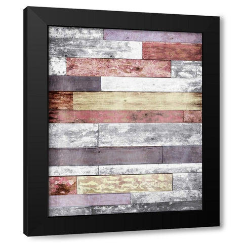 Pastel Wood Two Black Modern Wood Framed Art Print by Grey, Jace