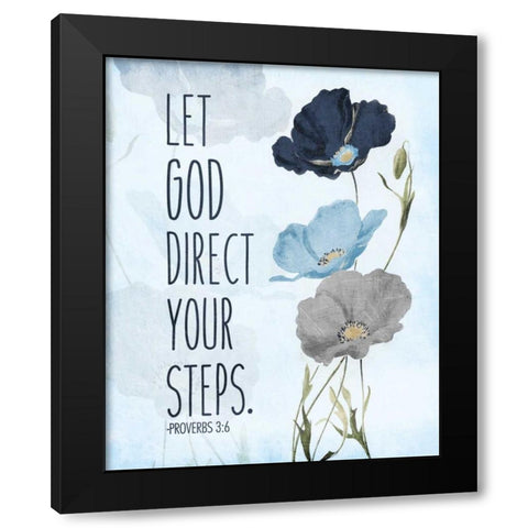 Let God Black Modern Wood Framed Art Print with Double Matting by Grey, Jace