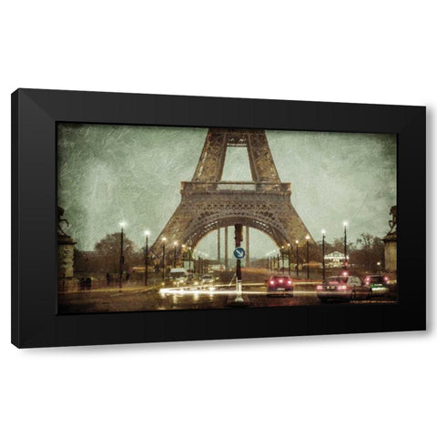 Light Up The Street Black Modern Wood Framed Art Print by Grey, Jace