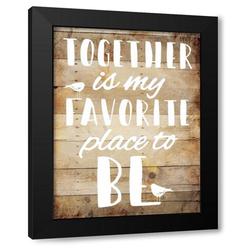 Favorite place Black Modern Wood Framed Art Print by Grey, Jace