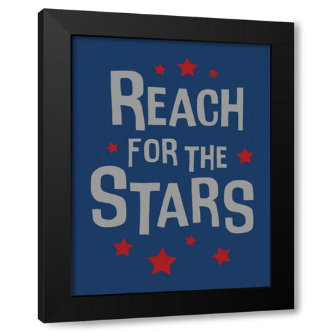 Reach For The Stars Black Modern Wood Framed Art Print with Double Matting by Grey, Jace