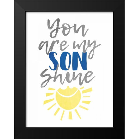 Son Shine Black Modern Wood Framed Art Print by Grey, Jace