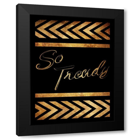 Gold So Trendy Black Modern Wood Framed Art Print with Double Matting by Grey, Jace