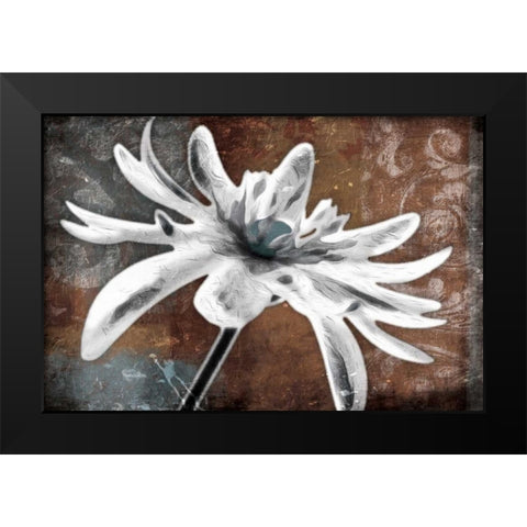 Through the Blues Black Modern Wood Framed Art Print by Grey, Jace