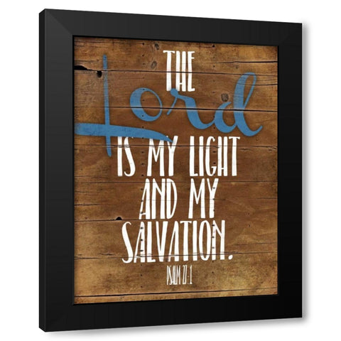 Lord Salvation Black Modern Wood Framed Art Print by Grey, Jace