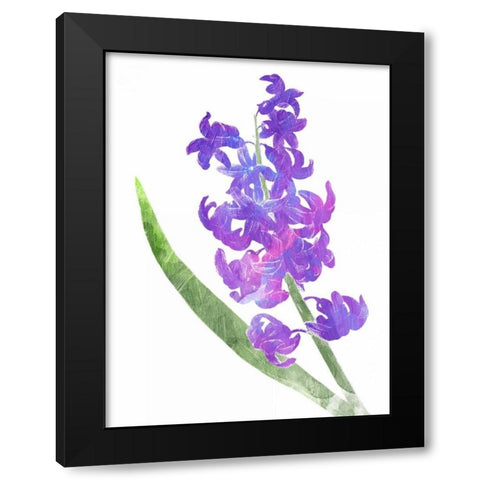 Watered Down Purp Pink Black Modern Wood Framed Art Print with Double Matting by Grey, Jace