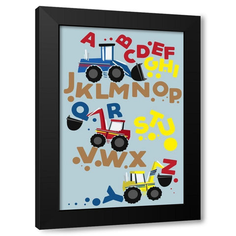 ABConstruction Black Modern Wood Framed Art Print with Double Matting by Grey, Jace