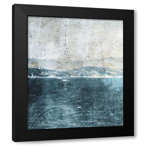 Sea Life Black Modern Wood Framed Art Print with Double Matting by Grey, Jace