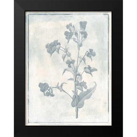 Sky Floral Cleaner Black Modern Wood Framed Art Print by Grey, Jace