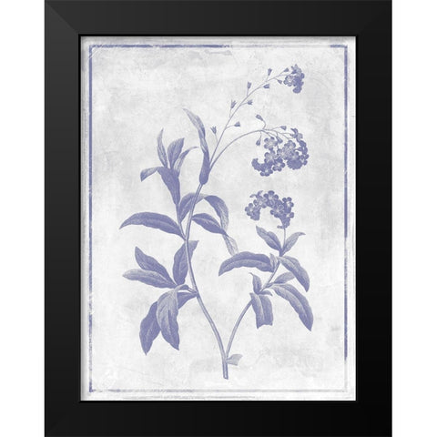 Monochrome Floral Lavender 2 Black Modern Wood Framed Art Print by Grey, Jace