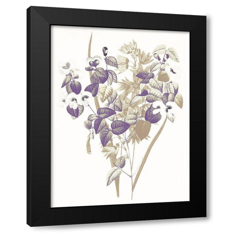 Lavender Flowers Four Black Modern Wood Framed Art Print with Double Matting by Grey, Jace