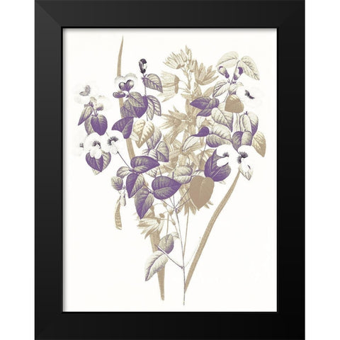 Lavender Flowers Four Black Modern Wood Framed Art Print by Grey, Jace