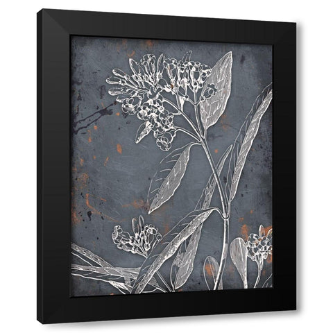 Cool Fall Flowers Black Modern Wood Framed Art Print by Grey, Jace