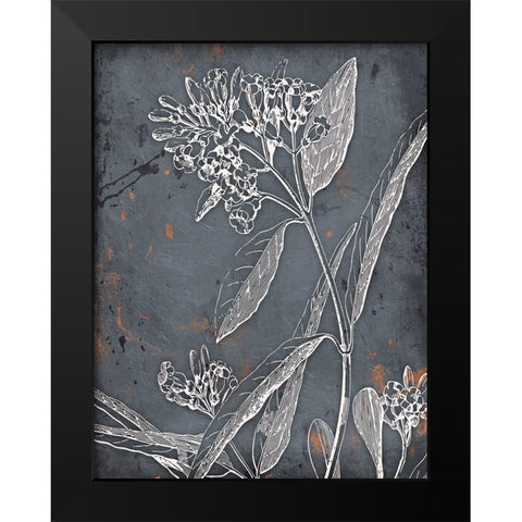 Cool Fall Flowers Black Modern Wood Framed Art Print by Grey, Jace
