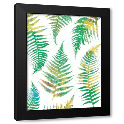 Bright Ferns Black Modern Wood Framed Art Print by Grey, Jace