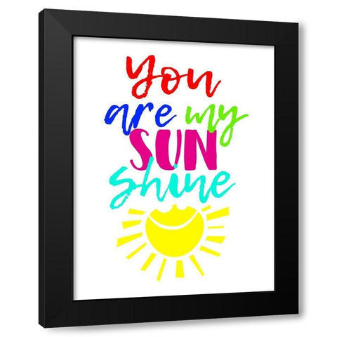 My Sunshine Black Modern Wood Framed Art Print with Double Matting by Grey, Jace