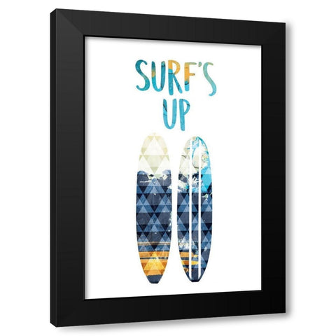 Triangle Board Black Modern Wood Framed Art Print by Grey, Jace