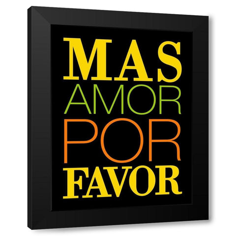 Mas Favor Black Modern Wood Framed Art Print with Double Matting by Grey, Jace