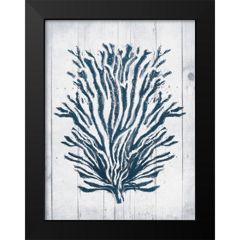 Coral White Wood Forth Black Modern Wood Framed Art Print by Grey, Jace