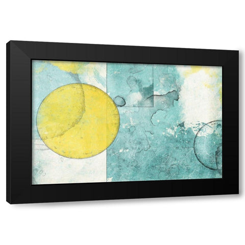Shape Abstractions Black Modern Wood Framed Art Print with Double Matting by Grey, Jace