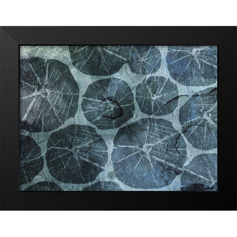 Muted Shells Black Modern Wood Framed Art Print by Grey, Jace