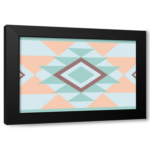 Aztec Calm Three Black Modern Wood Framed Art Print by Grey, Jace
