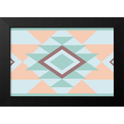 Aztec Calm Three Black Modern Wood Framed Art Print by Grey, Jace