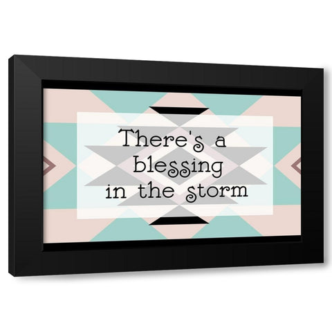 Blessing in The Storm Black Modern Wood Framed Art Print by Grey, Jace