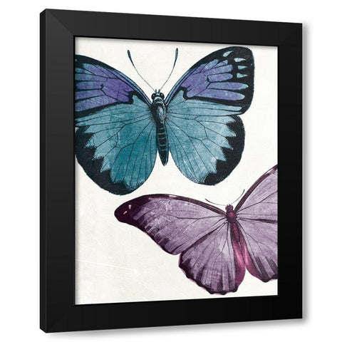 Butterfly High One Black Modern Wood Framed Art Print by Grey, Jace