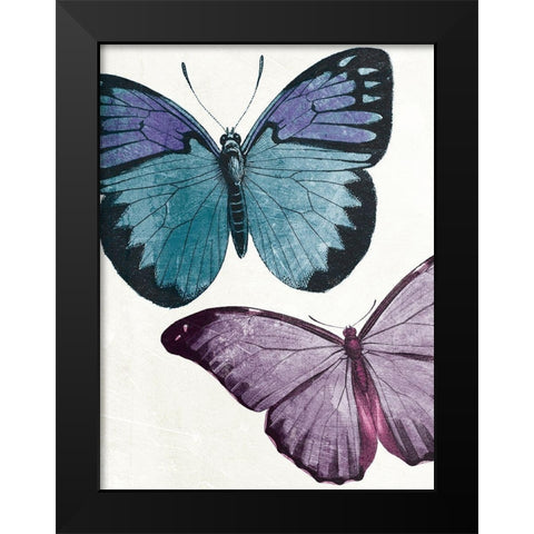 Butterfly High One Black Modern Wood Framed Art Print by Grey, Jace