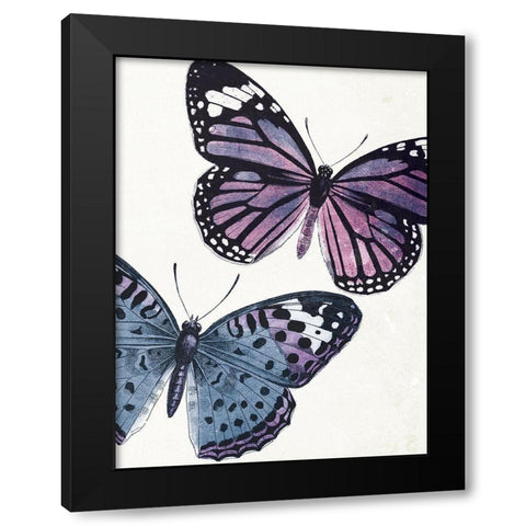 Butterfly High Three Black Modern Wood Framed Art Print by Grey, Jace