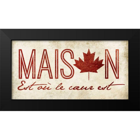 French Home Black Modern Wood Framed Art Print by Grey, Jace